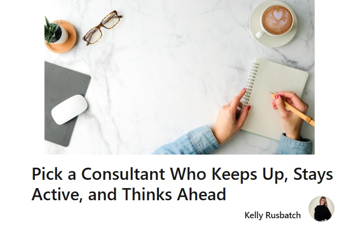 The Benefits of Choosing an Active Consultant and How to Spot One