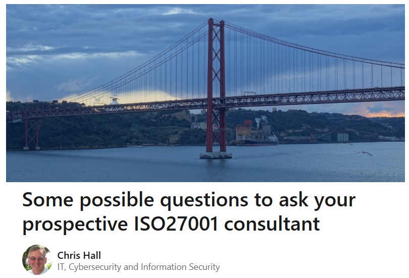 21 Things To Consider When Hiring an ISO 27001 Consultant