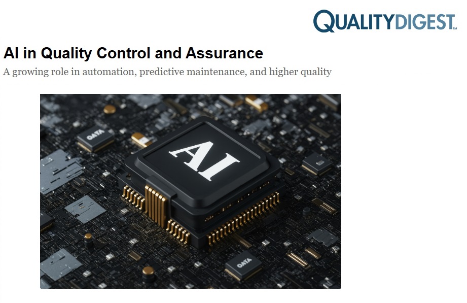 AI Set to Transform Quality Control With Predictive Maintenance and Smarter Testing