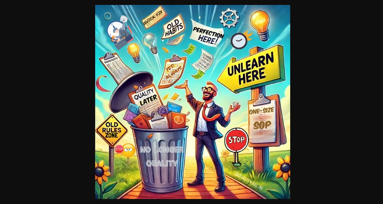 Unlearning 15 Quality Habits That Are Holding Us Back
