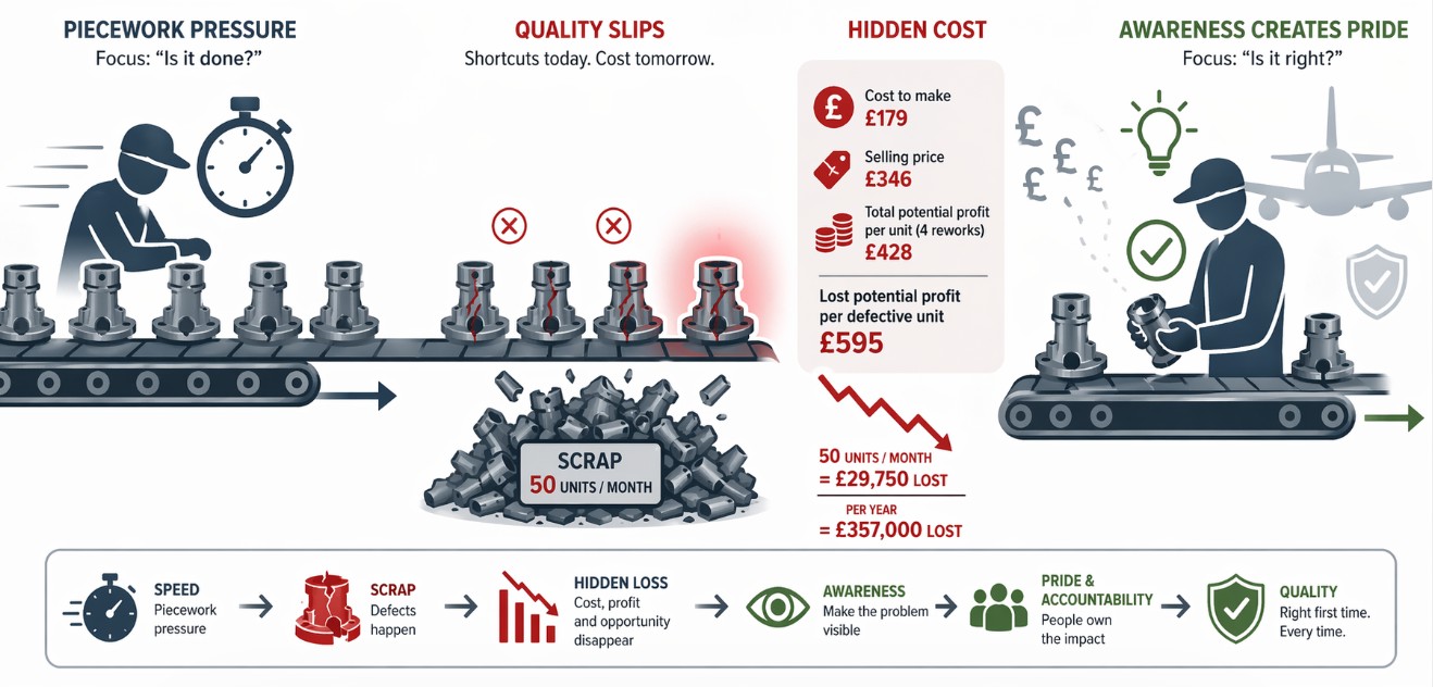 Hidden Cost of Poor Quality Extends Beyond Scrap in Aerospace Production