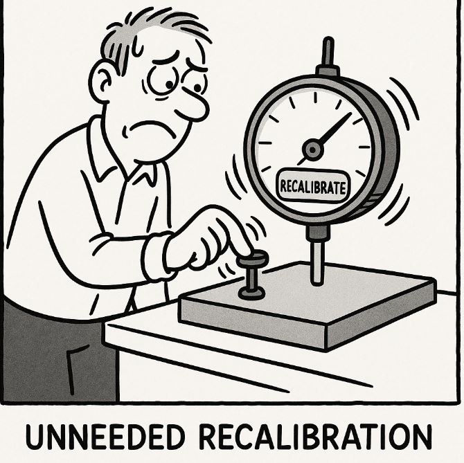 Why Recalibration Can Make Measurements Worse, Not Better